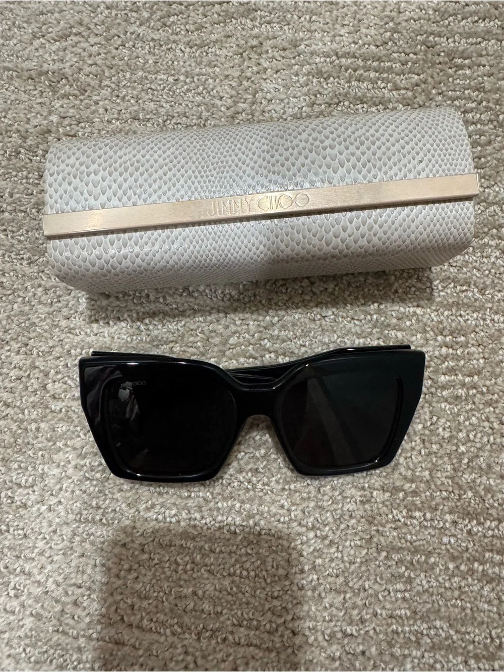 Jimmy Choo Eleni Sunglasses black gold